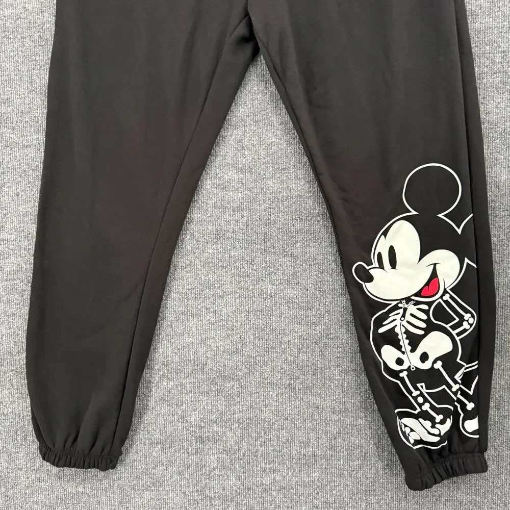 Disney Mickey Mouse Sweatpants Womens 3X Black Halloween Jerry Leigh Jogger NWT - Picture 3 of 11